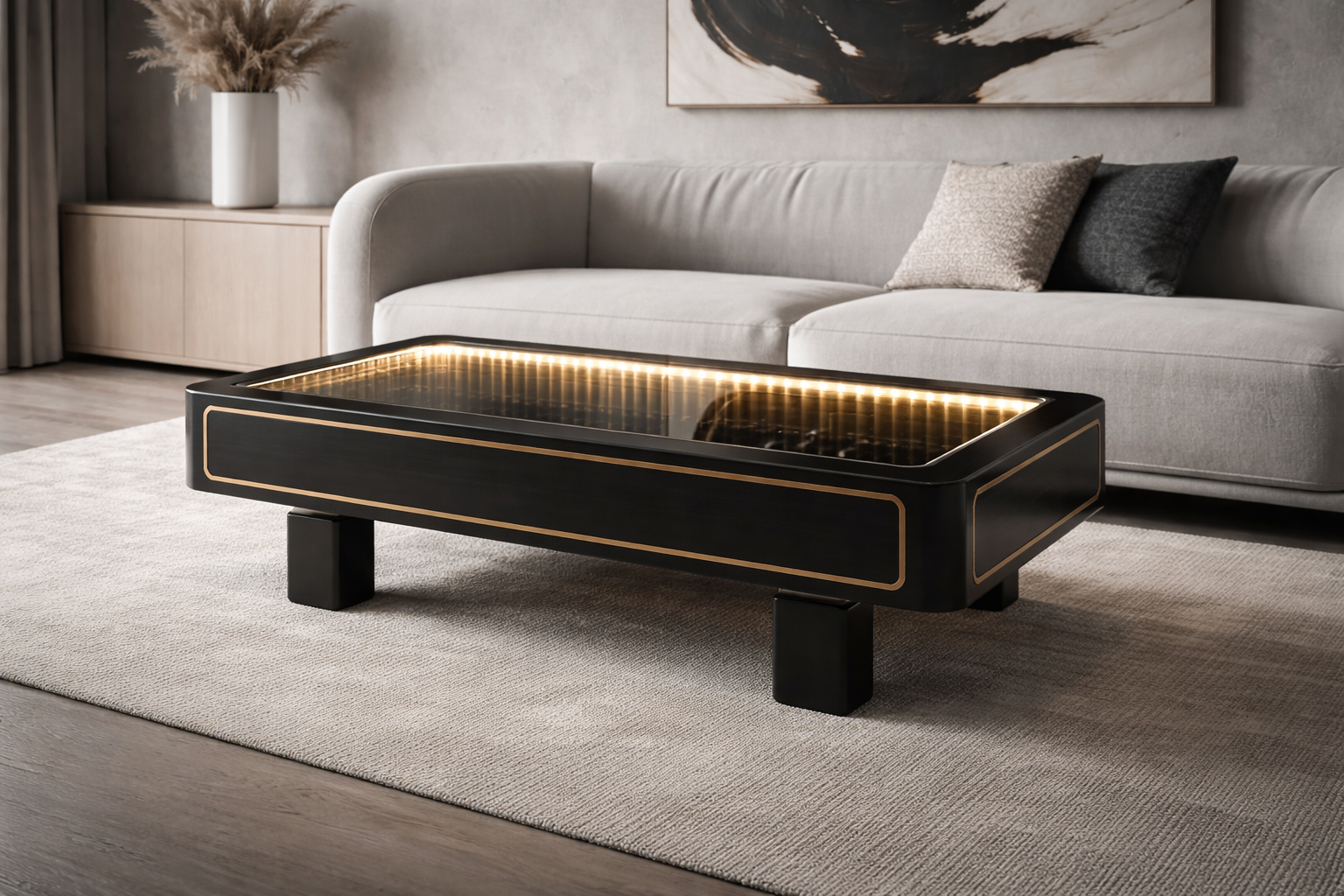 Infinity mirror furniture by Mac Infinity Designs